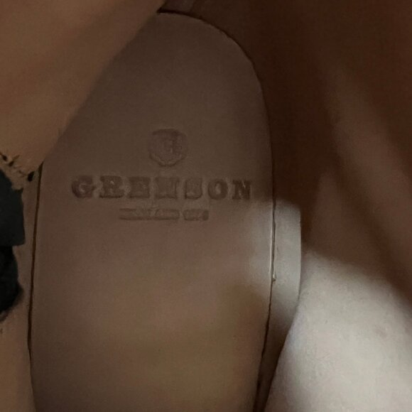 GRENSON Women's Nessa rubberized black leather boots NEW Size 10 - Picture 9 of 11